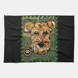 AIREDALE TERRIER KÖKSHANDDUK