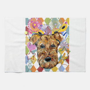 AIREDALE TERRIER KÖKSHANDDUK