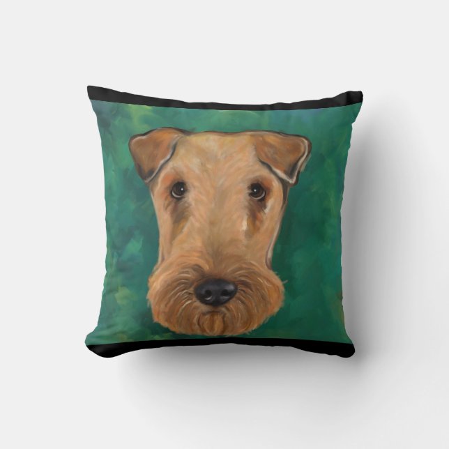 Airedale Terrier Kudde (Framsida)