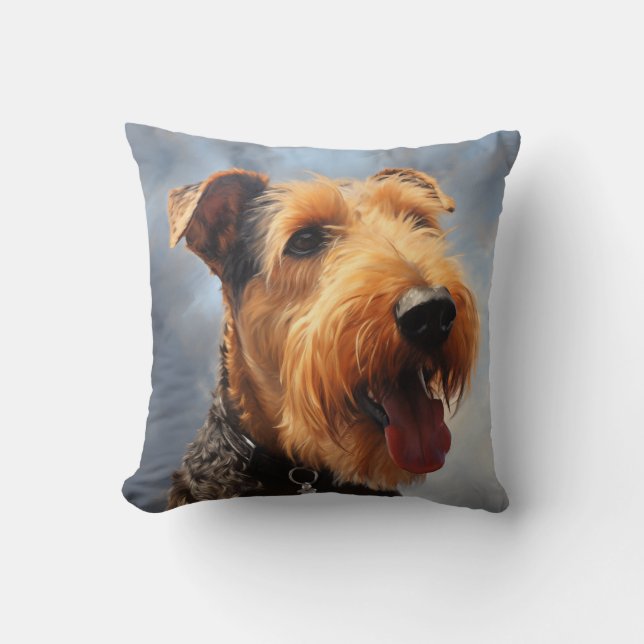 Airedale Terrier Kudde (Framsida)