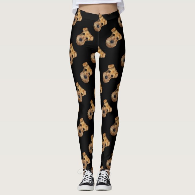Airedale Terrier Leggings (Framsida)