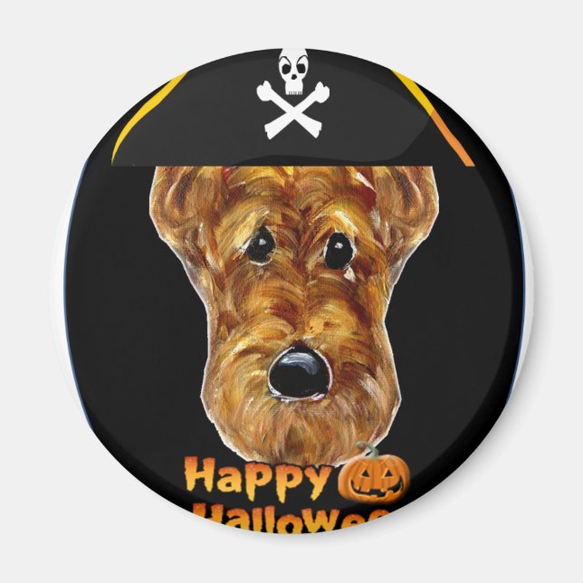 AIREDALE TERRIER MAGNET (Framsidan)