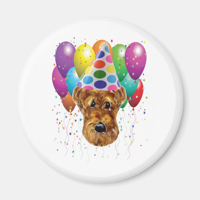AIREDALE TERRIER MAGNET (Framsidan)
