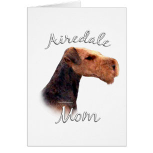 Airedale Terrier Mamma 2 Hälsningskort