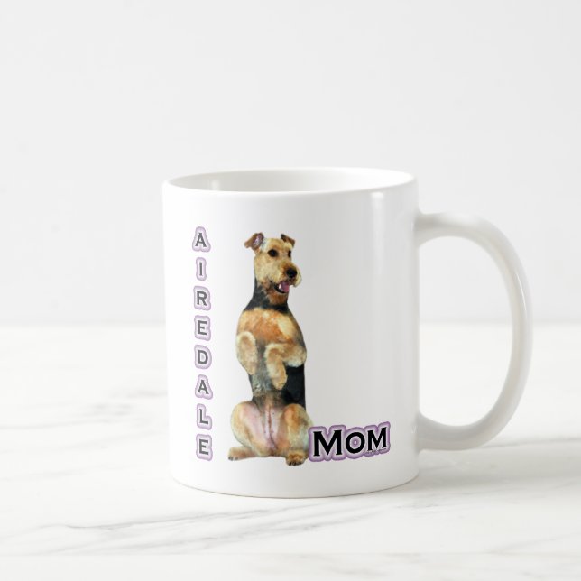 Airedale Terrier Mamma 4 Kaffemugg (Höger)