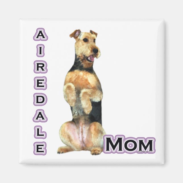 Airedale Terrier Mamma 4 - Magnet (Framsidan)
