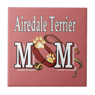 Airedale Terrier MAMMA Kakelplatta