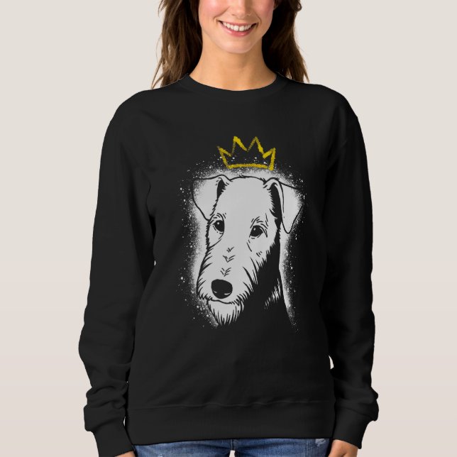 Airedale Terrier med krona T Shirt (Framsida)