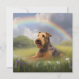 Airedale Terrier Memorial Anpassningsbar Hund Namn