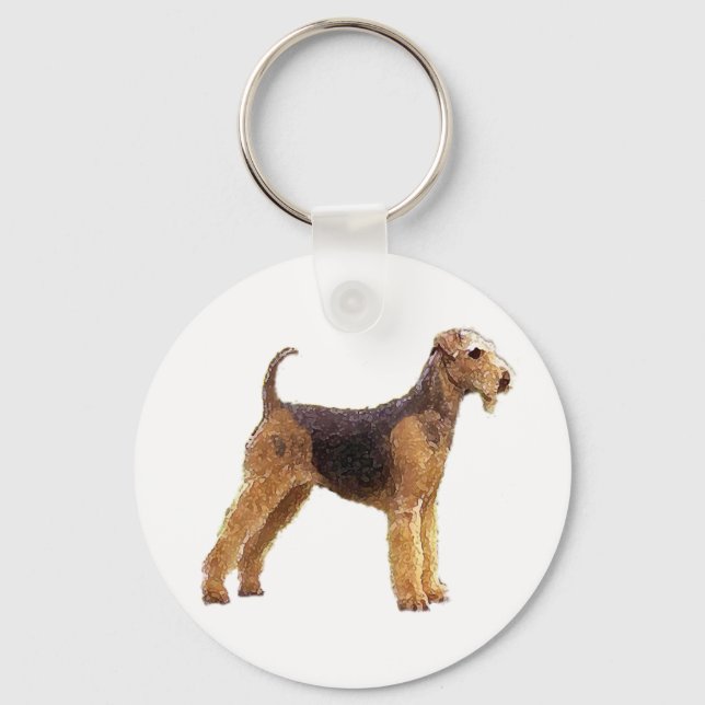 Airedale Terrier Nyckelring (Framsida)