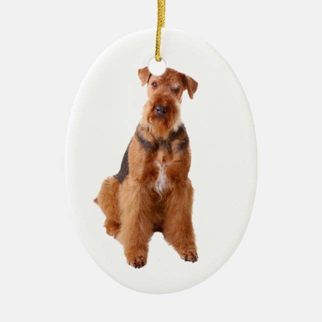Airedale Terrier Ornament (Framsidan)