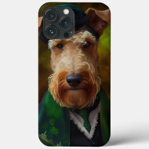 airedale terrier på St. Patrick's Day