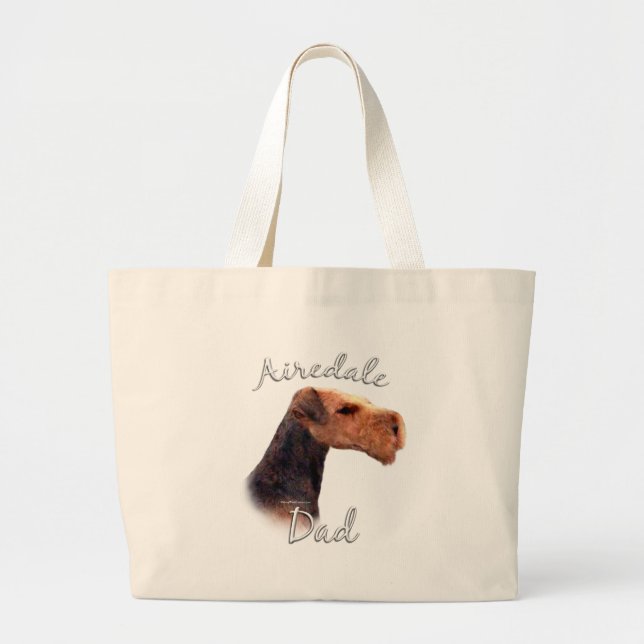 Airedale Terrier Pappa 2 Jumbo Tygkasse (Framsidan)