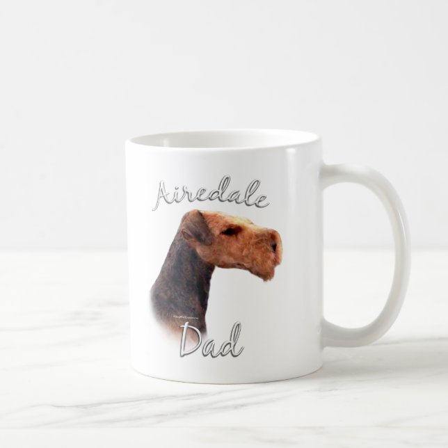 Airedale Terrier Pappa 2 Kaffemugg (Höger)