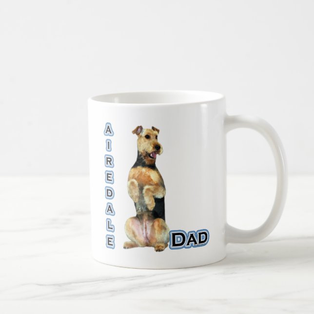 Airedale Terrier Pappa 4 Kaffemugg (Höger)