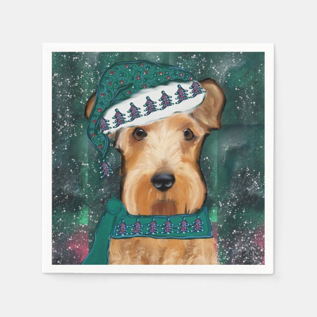 Airedale Terrier Pappersservett (Framsidan)