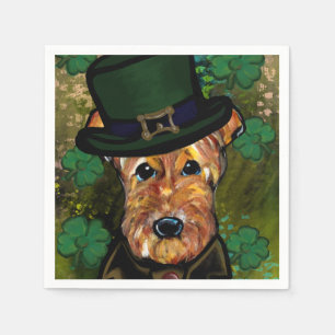 AIREDALE TERRIER PAPPERSSERVETT