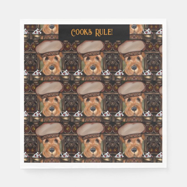 Airedale Terrier Pappersservett (Framsidan)