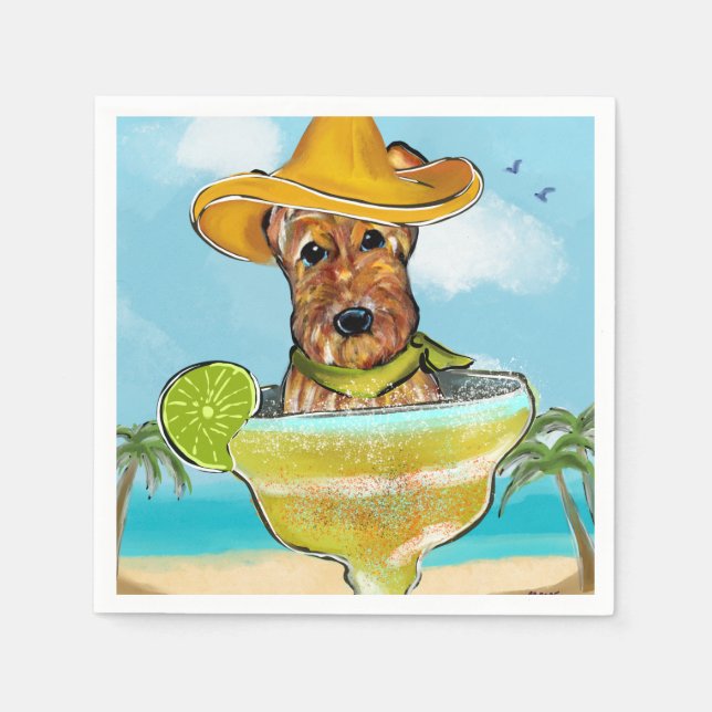 Airedale Terrier  Pappersservett (Framsidan)