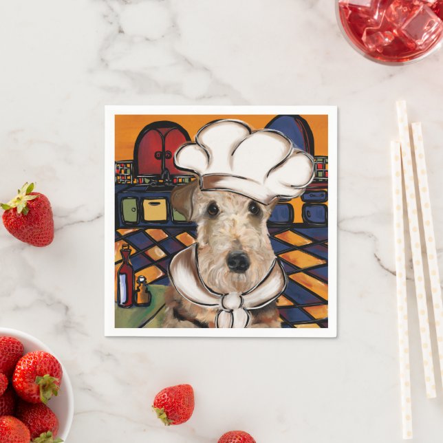 Airedale Terrier Pappersservett (Insitu)