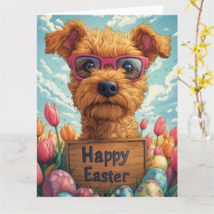 Airedale Terrier Påskägg Kort