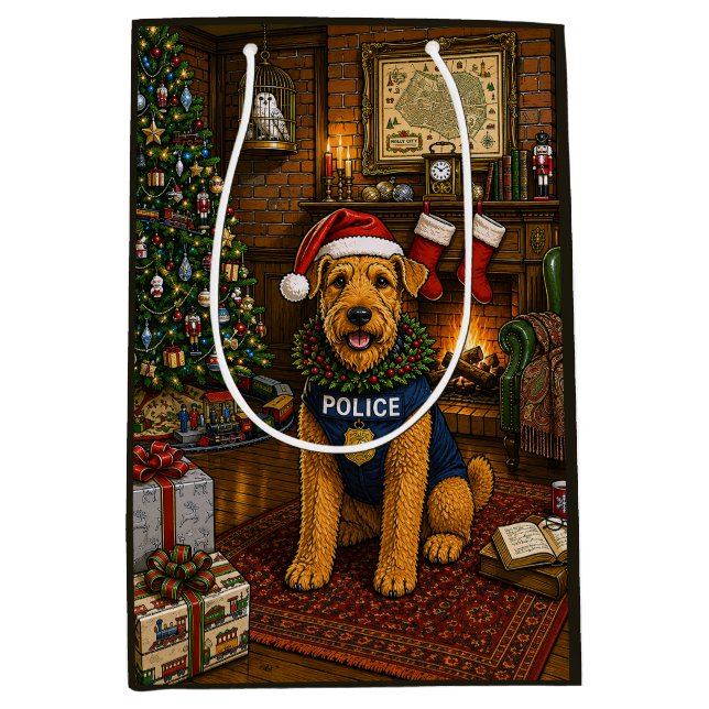 Airedale Terrier Polishelg (Framsidan)