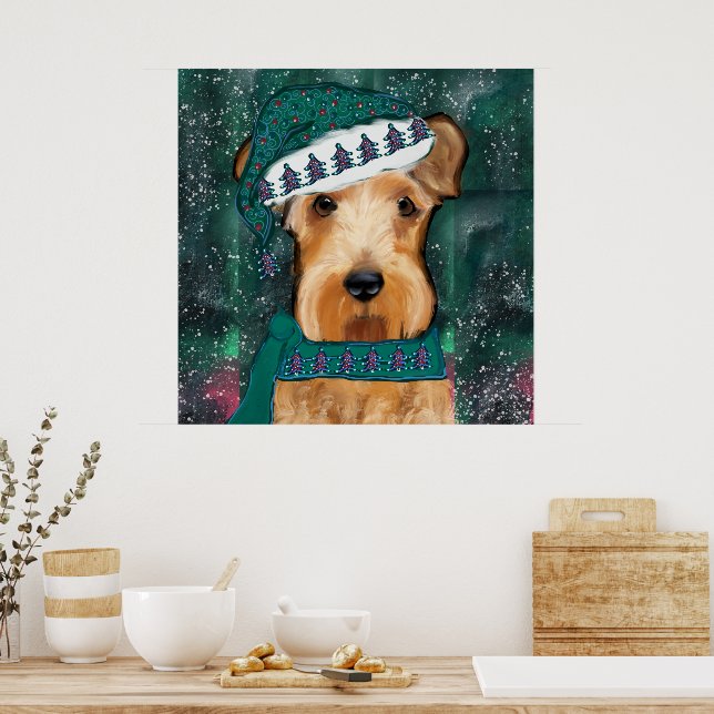 Airedale Terrier Poster (Kök)