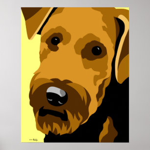 Airedale Terrier Poster