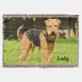 Airedale Terrier Puppy Hund Filt