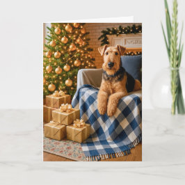 Airedale Terrier Semesterkort Helgkort