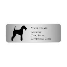 Airedale Terrier Silhouette Returadress