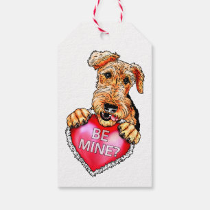 Airedale Terrier ska vara min Presentetikett