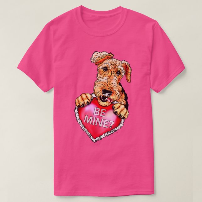 Airedale Terrier ska vara min Tee Shirt (Design framsida)