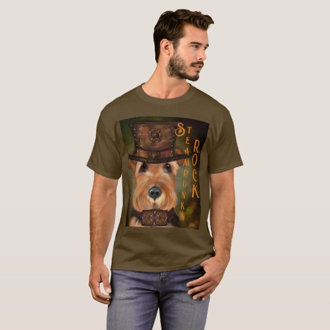 AIREDALE TERRIER  T SHIRT (Hel framsida)
