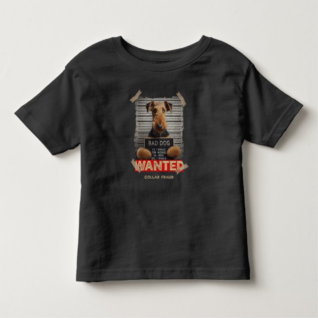 Airedale Terrier T Shirt (Framsida)