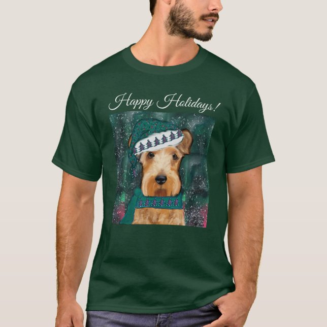 Airedale Terrier T Shirt (Framsida)
