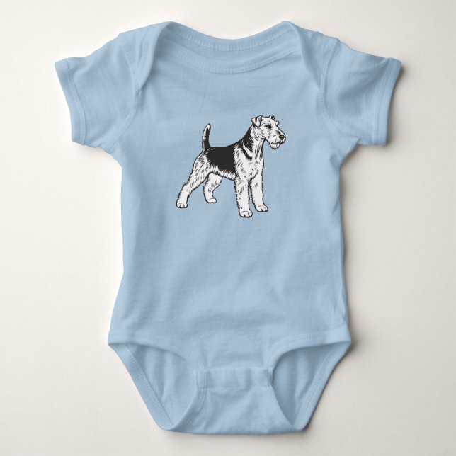Airedale Terrier T Shirt (Framsida)