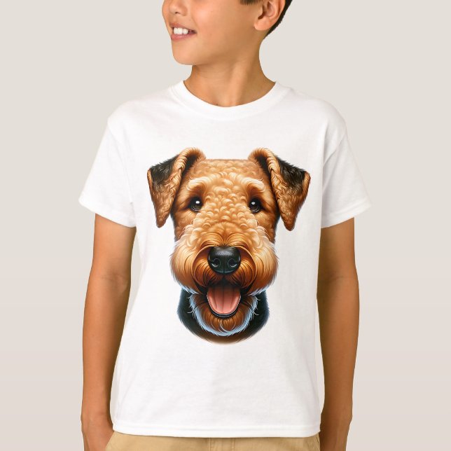 Airedale Terrier T Shirt (Framsida)