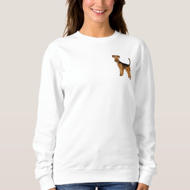 Airedale Terrier Tecknad hund Bingley Terrier Hund T Shirt (Framsida)