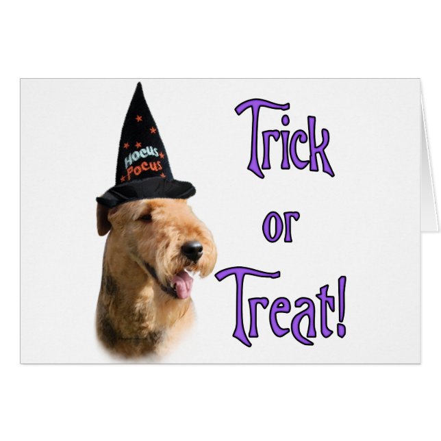 Airedale Terrier Trick Hälsningskort (Framsidan Horizontal)