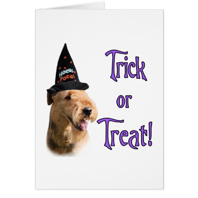 Airedale Terrier Trick Hälsningskort (Framsidan)