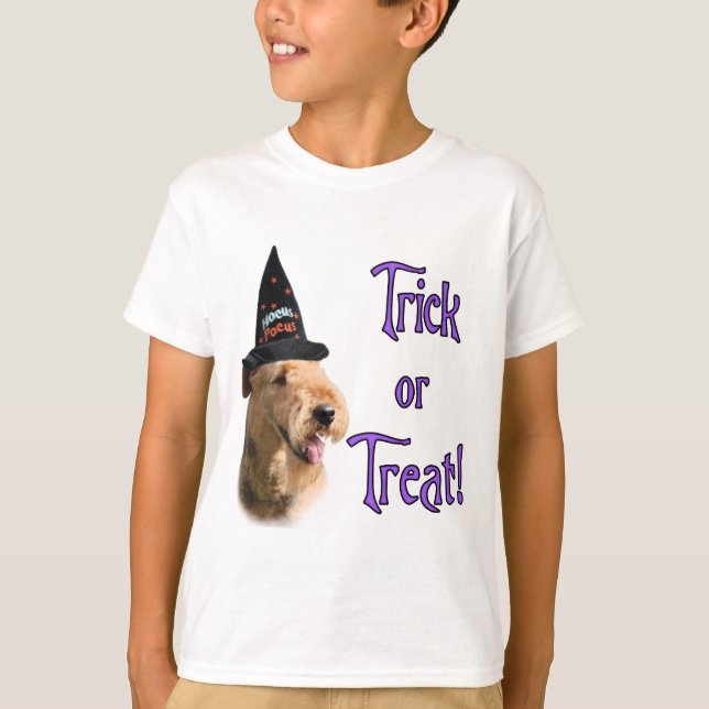 Airedale Terrier Trick Tee Shirt (Framsida)