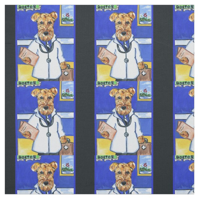 Airedale Terrier Tyg (Provkarta)