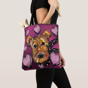 AIREDALE TERRIER TYGKASSE