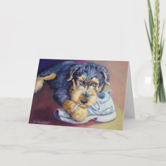 Airedale Terrier Valp Cards Kort