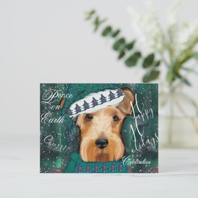 Airedale Terrier Vykort (Stående Fram)
