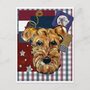 AIREDALE TERRIER VYKORT