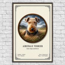 Airedale Terrier Zoologi Serie