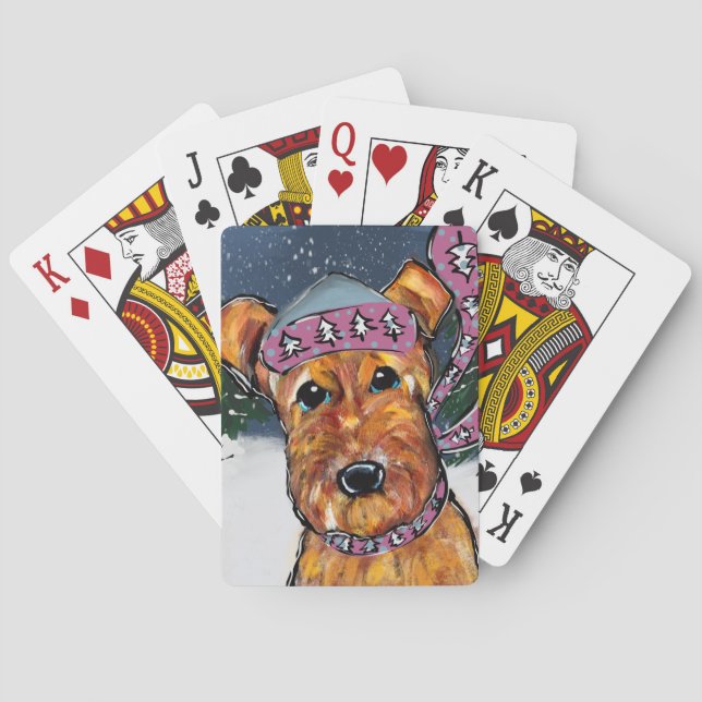 Airedale Terriers Casinokort (Baksidan)