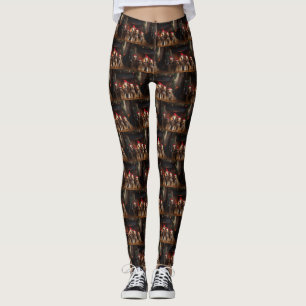 Airedale vid brasan jul leggings
